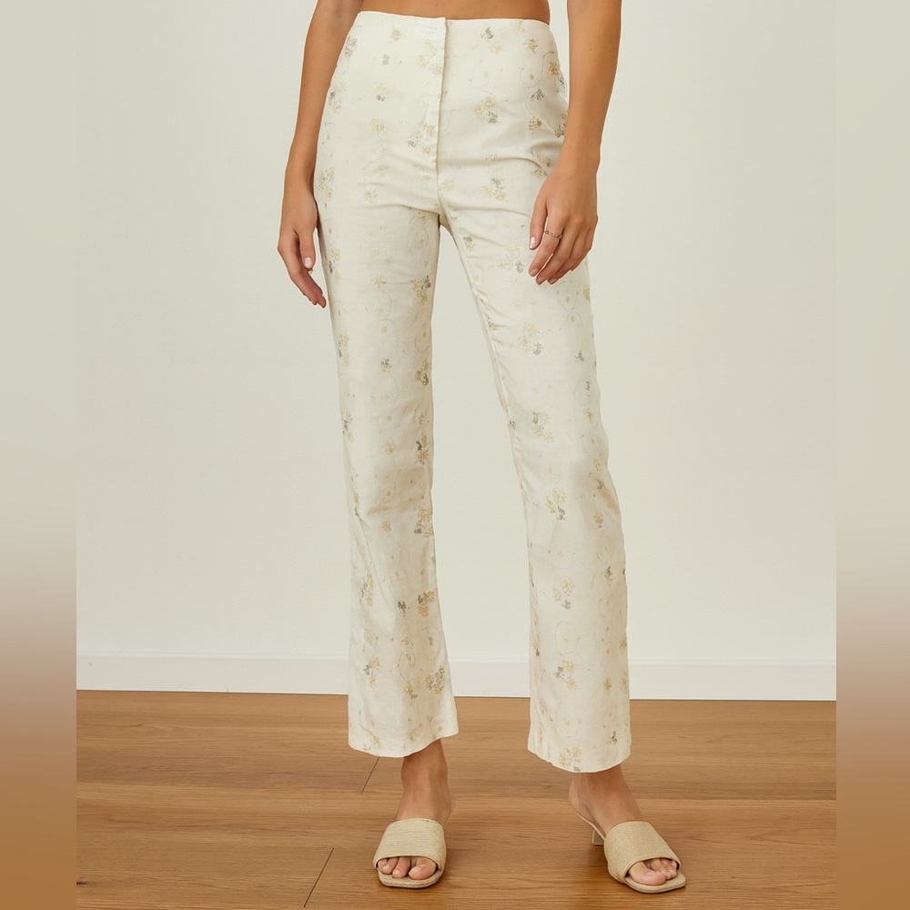 Vintage Laundry by Shelli Segal Embroidered Pants
